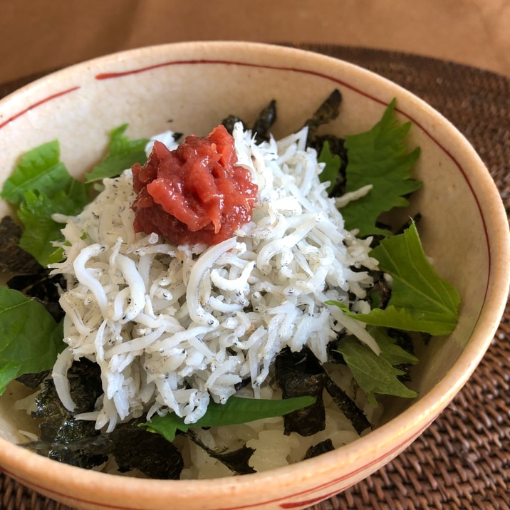 あっさり！栄養満点しらす丼